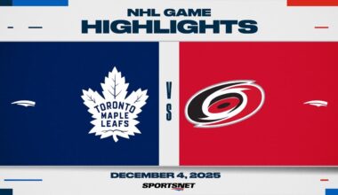 NHL Highlights | Maple Leafs vs. Hurricanes - December 4, 2025