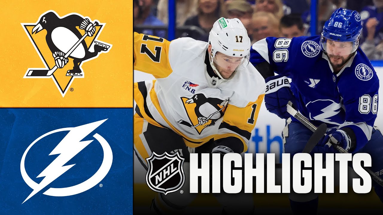 Penguins vs. Lightning | NHL Highlights | December 04, 2025