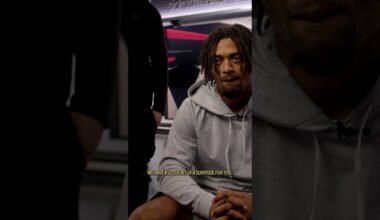 A.J. Terrell Jr. was surprised by his brother as our Walter Payton Man of the Year club winner #nfl