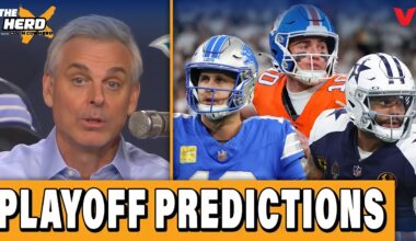 Colin Cowherd's Playoff Predictions: Cowboys-Lions ELIMINATION GAME + Broncos READY | THE HERD NFL