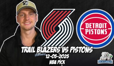 Portland Trail Blazers vs Detroit Pistons 12/5/25 NBA Free Picks & Prediction | NBA Tips