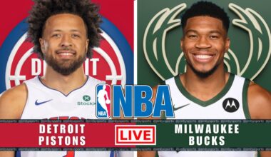 Detroit Pistons vs Milwaukee Bucks | NBA Live Today | Play-By-Play Scoreboard 2025