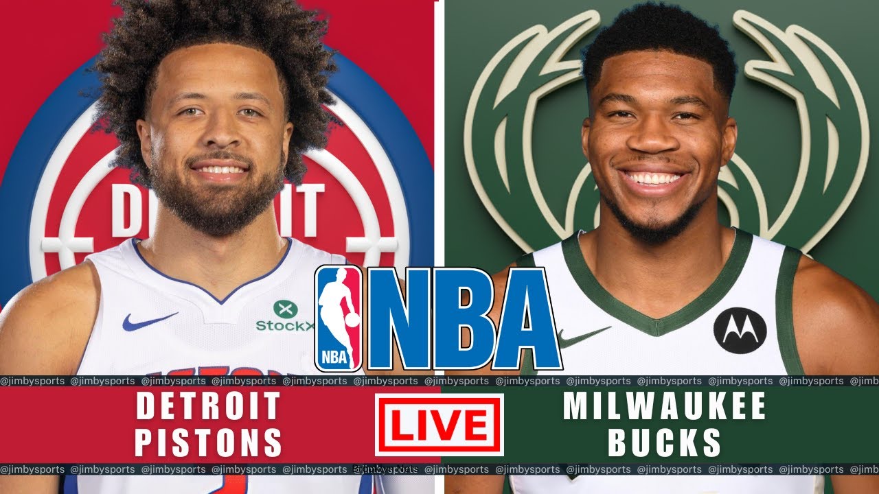 Detroit Pistons vs Milwaukee Bucks | NBA Live Today | Play-By-Play Scoreboard 2025