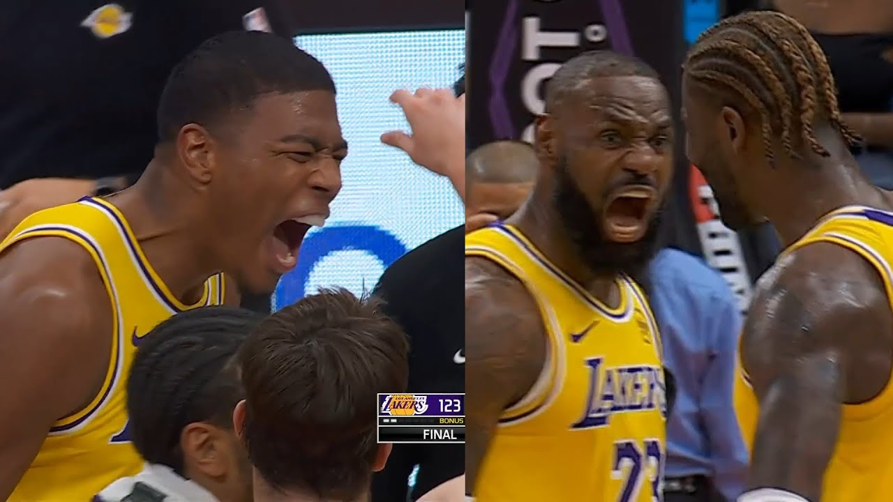 Rui Hachimura INSANE game winner buzzer beater vs Raptors and LeBron's 10+ streak ends