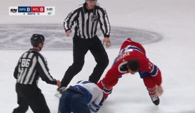 Arber Xhekaj Drops 🥊 Gloves 🥊 With Adam Lowry