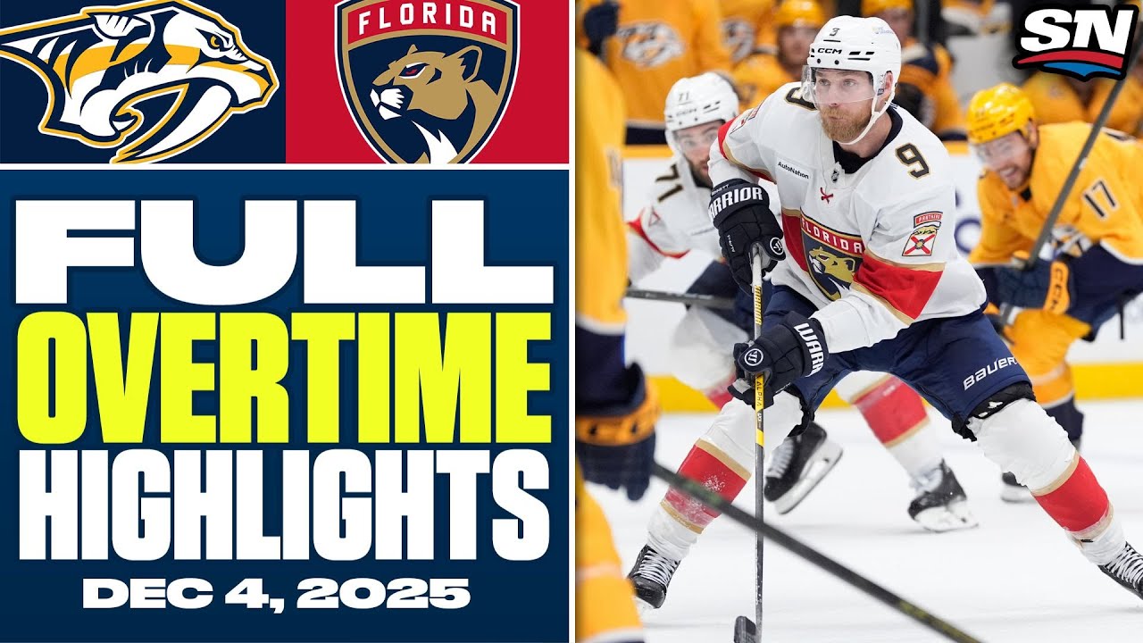 Nashville Predators at Florida Panthers | FULL Overtime Highlights - December 4, 2025
