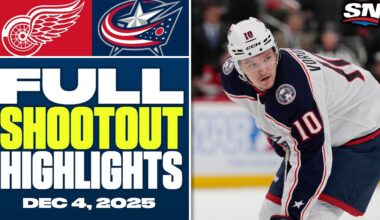 Detroit Red Wings at Columbus Blue Jackets | FULL Shootout Highlights - December 4, 2025