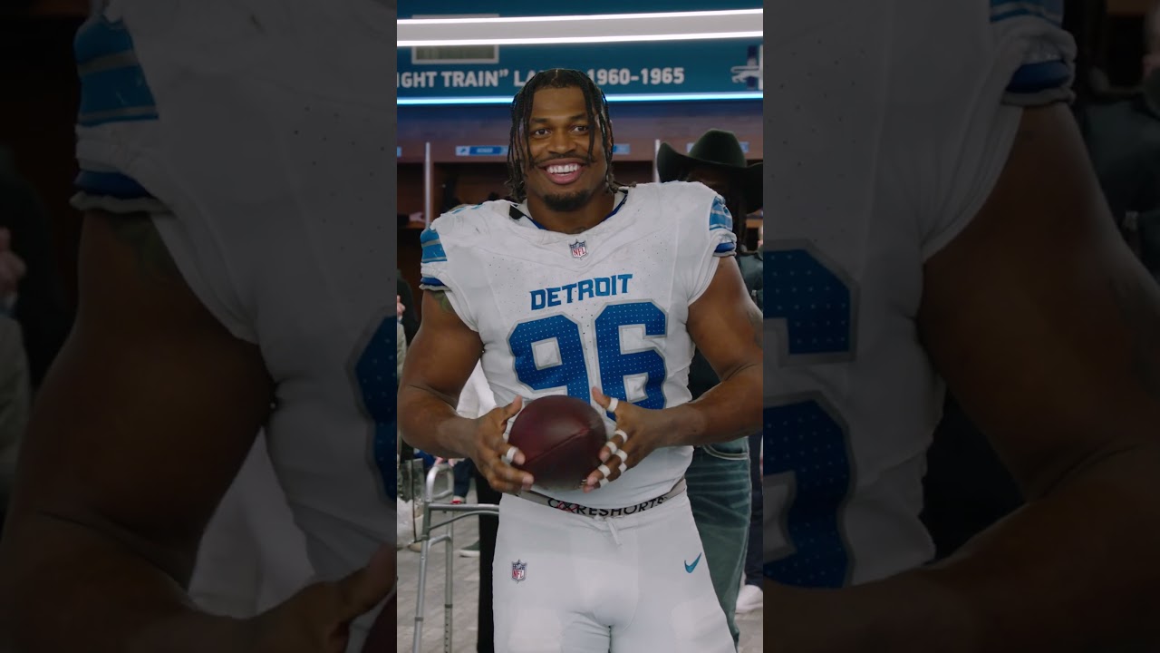 Dan Campbell's locker room speech after WIN vs. Cowboys 🗣️ | Detroit #Lions #shorts