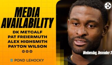 Metcalf, Freiermuth, Highsmith, Wilson Media Availabilities (Dec. 3) | Pittsburgh Steelers