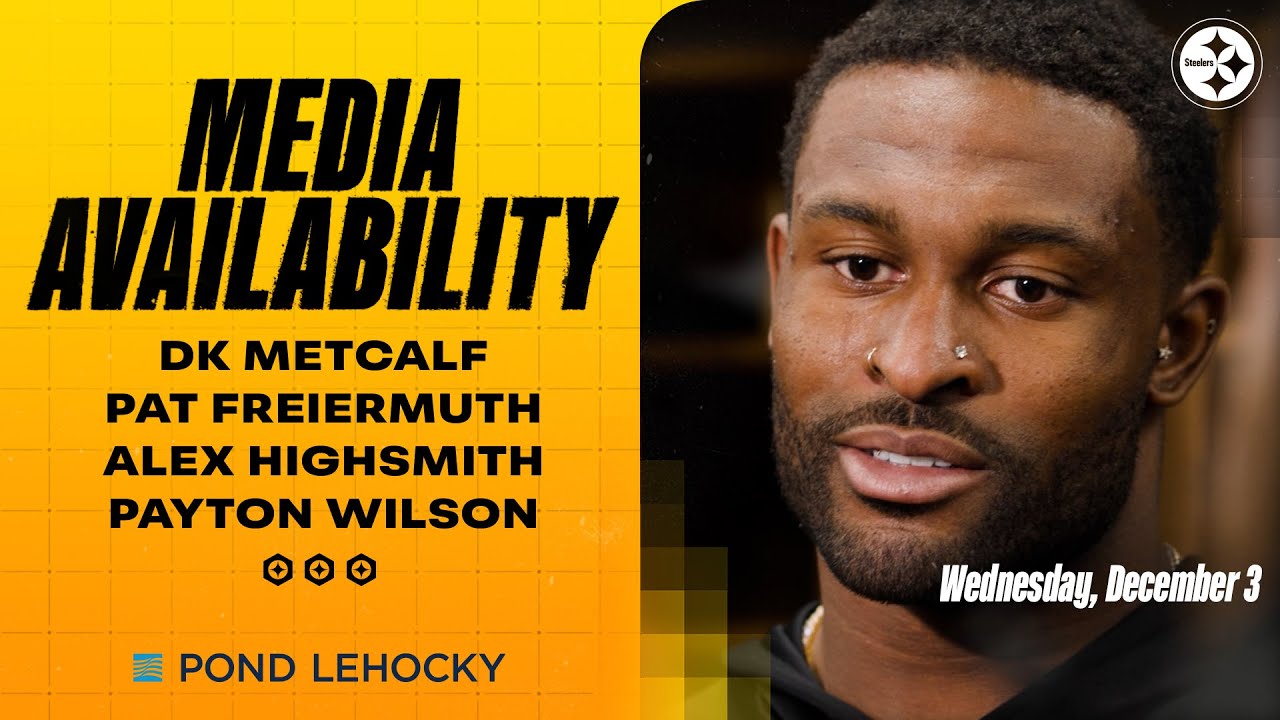 Metcalf, Freiermuth, Highsmith, Wilson Media Availabilities (Dec. 3) | Pittsburgh Steelers