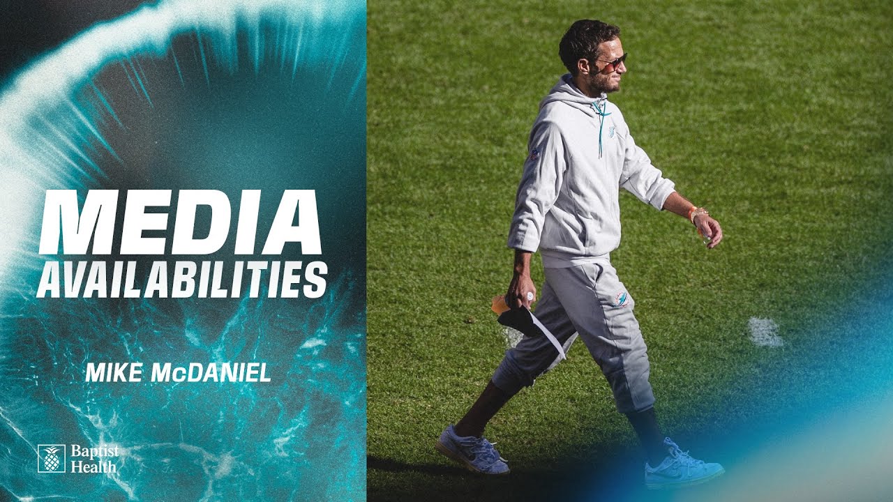 Coach Mike McDaniel meets with the media | Miami Dolphins
