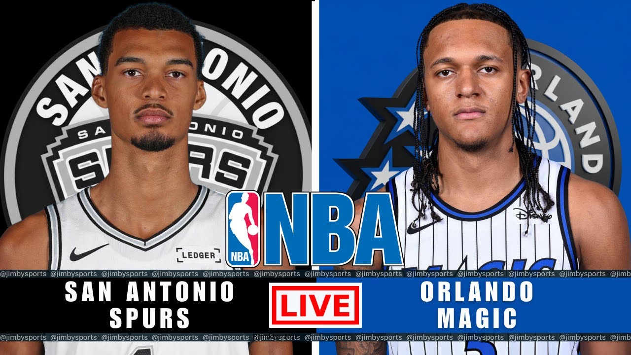 San Antonio Spurs vs Orlando Magic | NBA Live Today | Play-By-Play Scoreboard 2025
