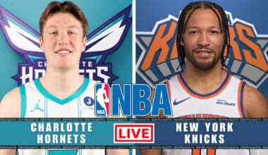 Charlotte Hornets vs New York Knicks | NBA Live Today | Play-By-Play Scoreboard 2025