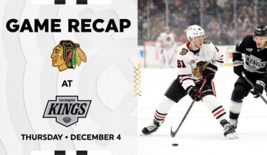 Blackhawks at Kings Game Highlights | 12.4.25