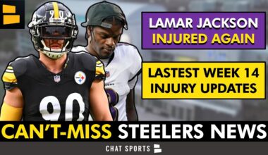 Steelers News: Lamar Jackson NOT PLAYING This Week With New Injury? + Latest Steelers Injury Updates