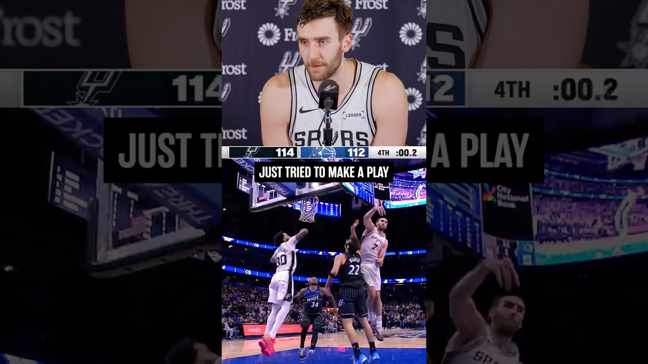 Breaking down that final play 🎥 #nba #spurs #lukekornet