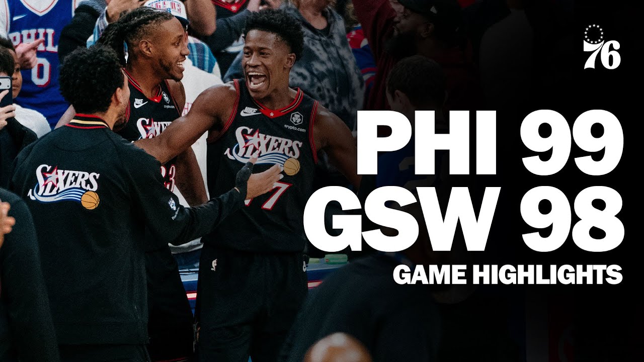 Game Highlights: Sixers Hold off Warriors in Thriller