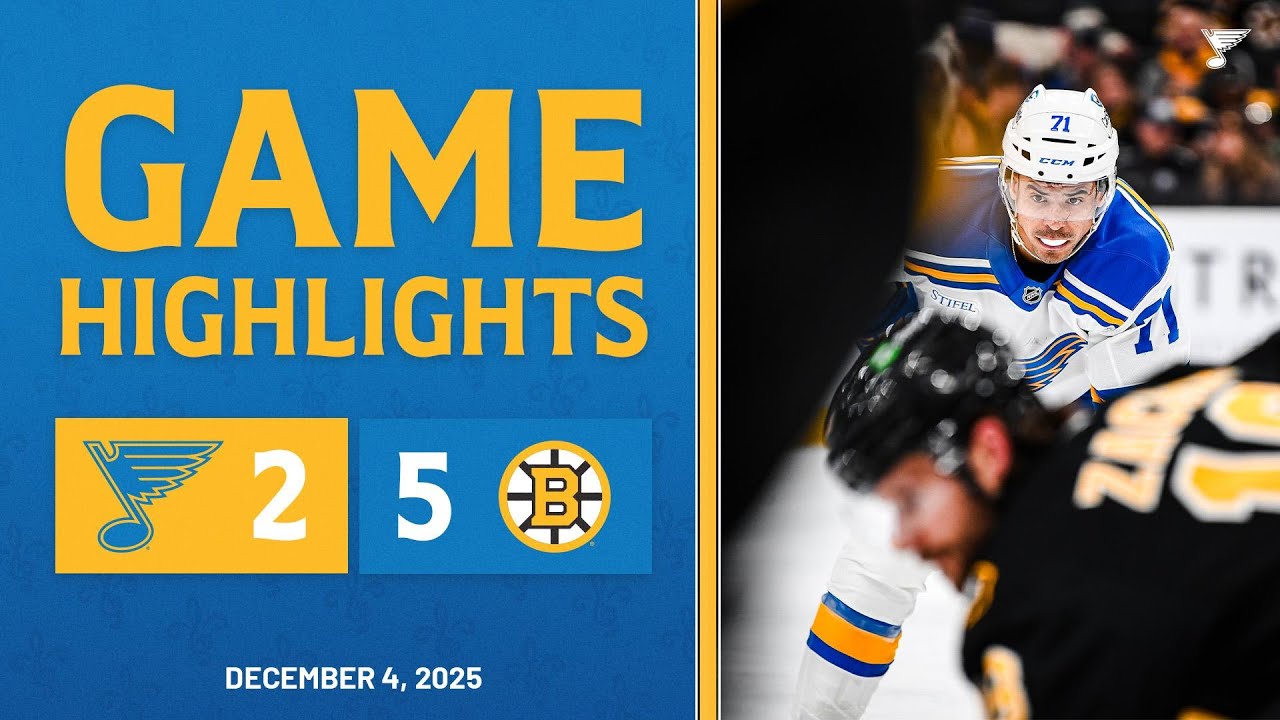 Game Highlights: Bruins 5, Blues 2