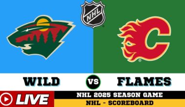 🔴LIVE : Minnesota Wild Vs Calgary Flames | NHL 2025 | NHL Live SCOREBOARD