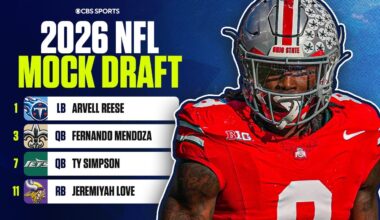 2026 NFL Mock Draft: Titans take Arvell Reese at No. 1, Saints grab Fernando Mendoza at No. 3 + MORE