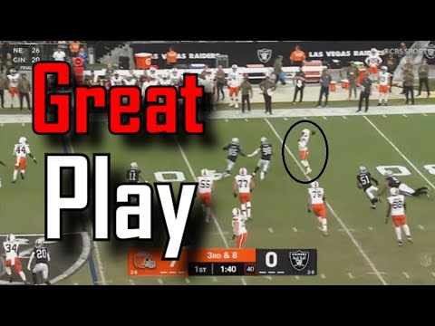 Shedeur Sanders makes a GREAT play for a 52 yard catch | Cleveland Browns Vs Las Vegas Raiders