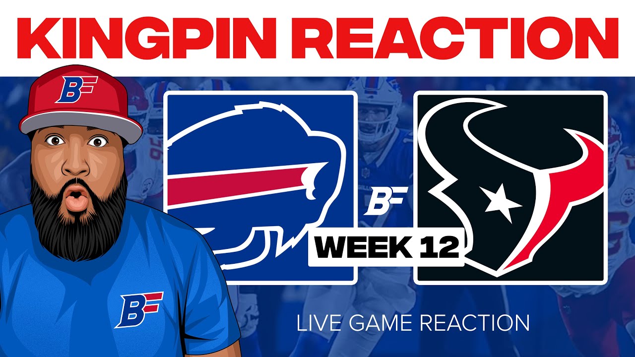 NFL WEEK 12 FAN REACTION - Buffalo Bills vs Texans 👀 Thursday Night Football 🔥 LIVE PLAY BY PLAY