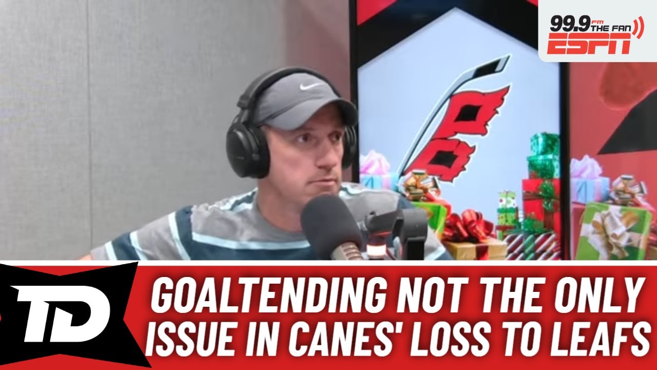 Goaltending struggles highlight Carolina Hurricanes' 5-1 loss to Toronto