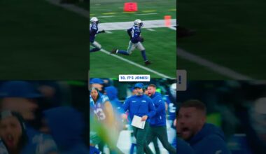 Coach ran the whole sideline for EJ. Presented by @Microsoft.Copilot 📺: Re-watch the win on NFL+.
