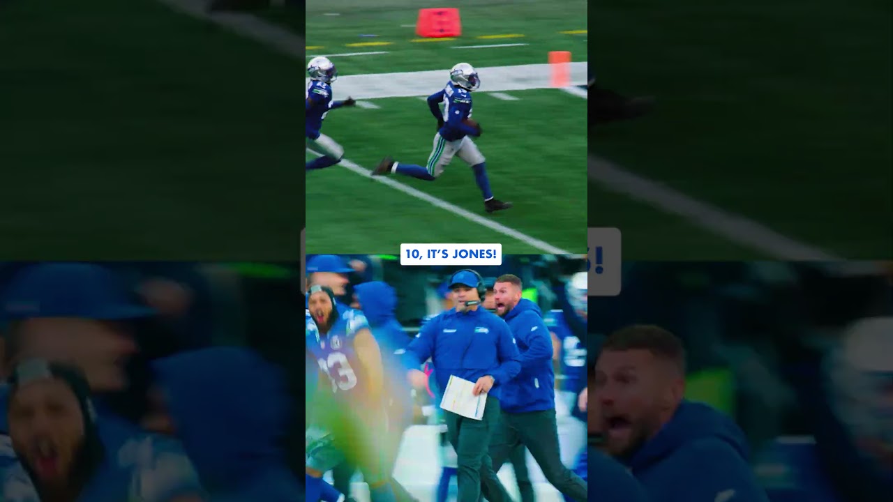 Coach ran the whole sideline for EJ. Presented by @Microsoft.Copilot 📺: Re-watch the win on NFL+.