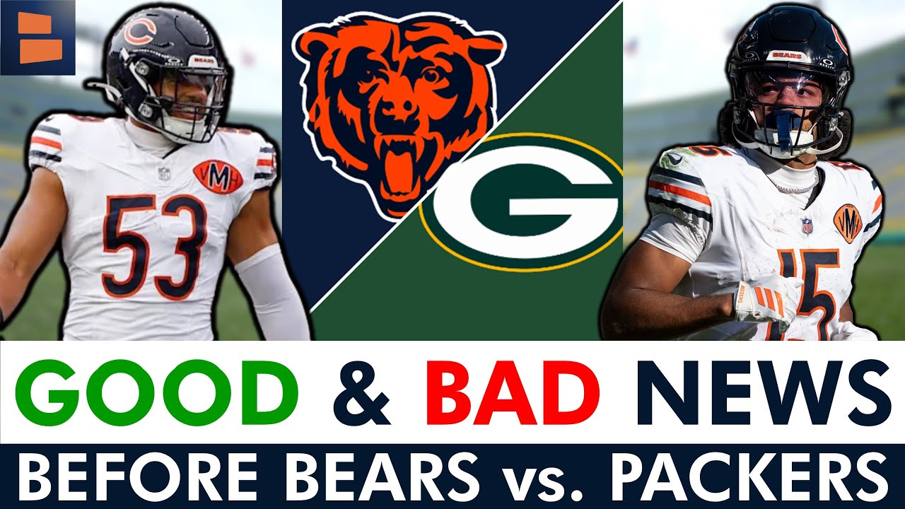 🚨Chicago Bears Get GOOD & BAD NEWS Before Packers Game