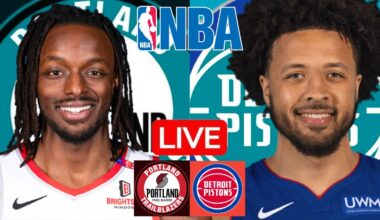LIVE: PORTLAND TRAIL BLAZERS vs DETROIT PISTONS | NBA | PLAY BY PLAY | SCOREBOARD