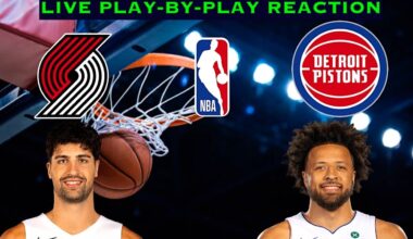 Portland Trail Blazers vs Detroit Pistons NBA Play-By-Play Reaction 12/5/25 LIVE