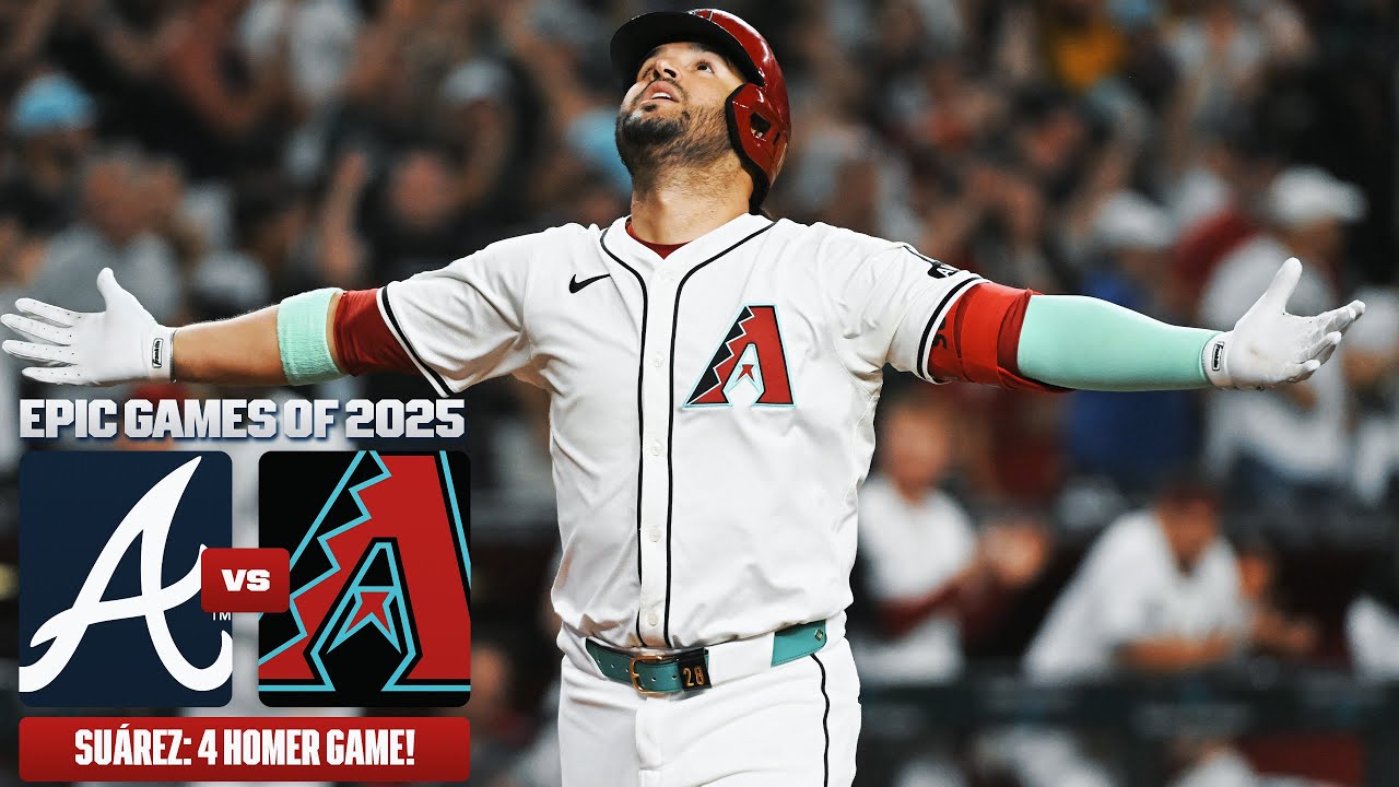 FULL GAME: Eugenio Suárez hits 4 home runs - 19th player in MLB history! (Braves vs. Diamondbacks)
