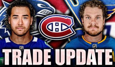 MORE HABS TRADE RUMOURS: CANADIENS, CANUCKS, BLUES? KIEFER SHERWOOD & ROBERT THOMAS TALKS
