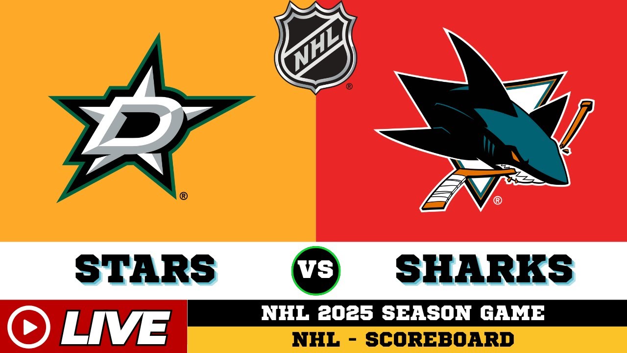 🔴LIVE : San Jose Sharks Vs Dallas Stars | NHL 2025 | NHL Live SCOREBOARD