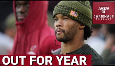 Arizona Cardinals Kyler Murray OUT FOR YEAR, Many Others to Miss Sunday Against Los Angeles Rams
