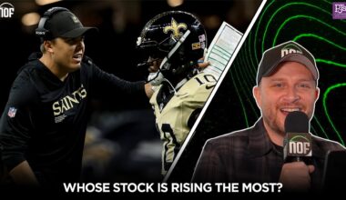 Whose stock has risen the most for the Saints in 2025?