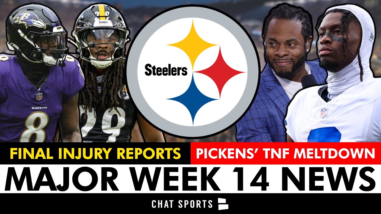 Steelers News: Lamar Jackson IN & Kyle Dugger OUT For Week 14 + George Pickens MELTS DOWN After TNF