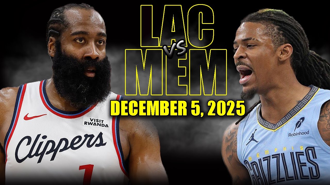 Los Angeles Clippers vs Memphis Grizzlies Full Game Highlights – December 5, 2025 | NBA Season