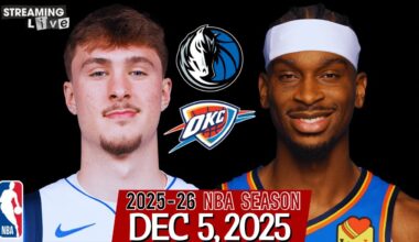 (LIVE) SGA vs Cooper Flagg | Dallas Mavericks vs Oklahoma City Thunder NBA Live Stream