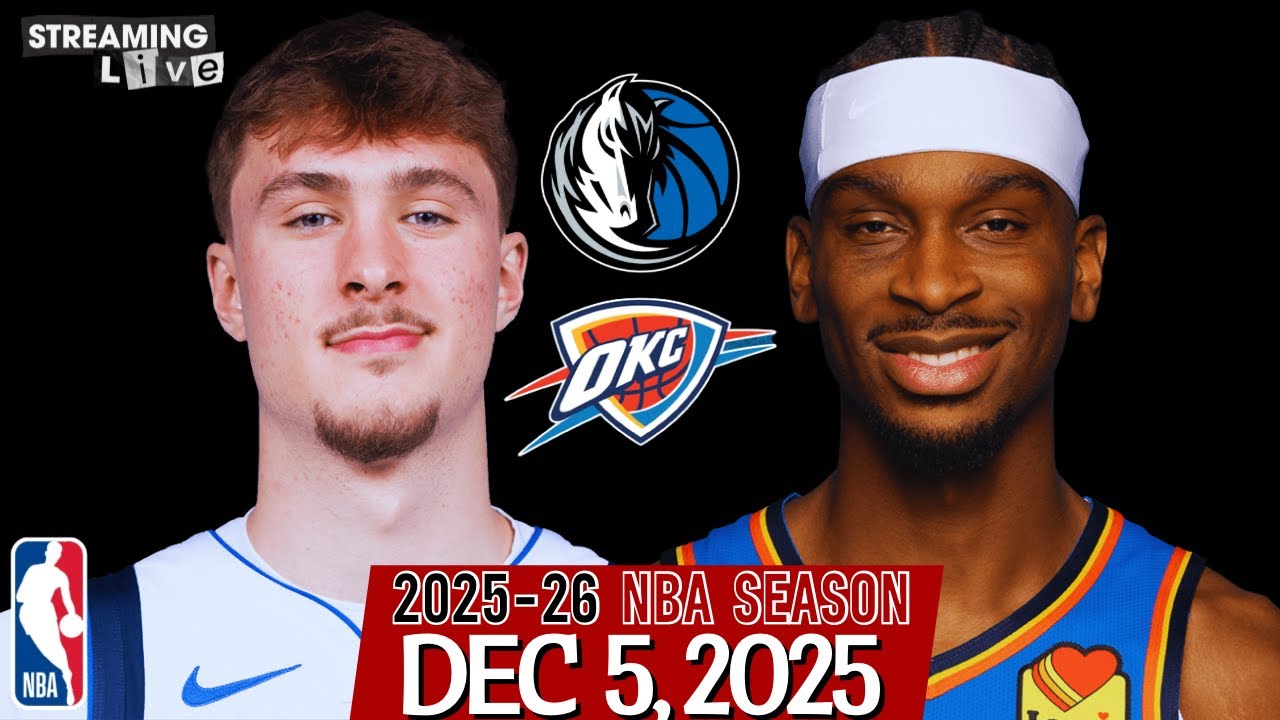 (LIVE) SGA vs Cooper Flagg | Dallas Mavericks vs Oklahoma City Thunder NBA Live Stream