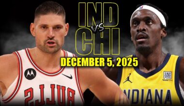 Indiana Pacers vs Chicago Bulls Full Game Highlights – December 5, 2025 | NBA Season