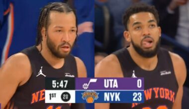 Knicks start the game on a 23-0 RUN in 6 minutes vs Jazz 😳