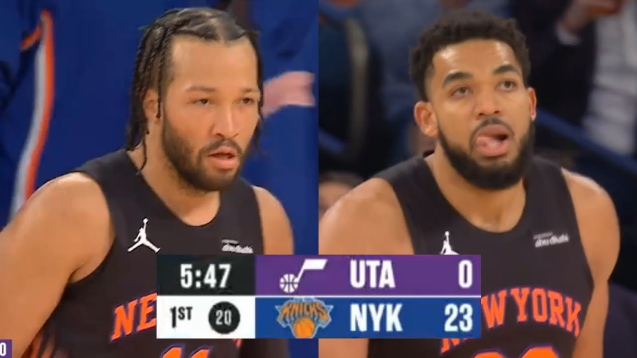 Knicks start the game on a 23-0 RUN in 6 minutes vs Jazz 😳