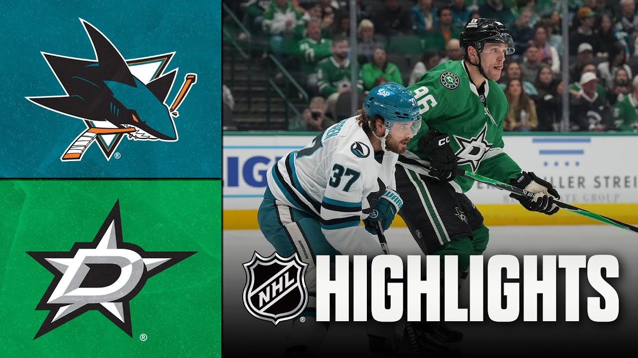 Sharks vs. Stars | NHL Highlights | December 05, 2025