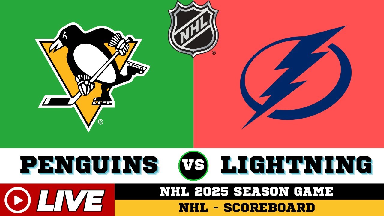 Pittsburgh Penguins Vs Tampa Bay Lightning | NHL 2025 | NHL Live SCOREBOARD | Dec 5 2025