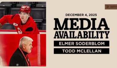 Elmer Soderblom, Todd McLellan Morning Skate Media | Dec. 4, 2025