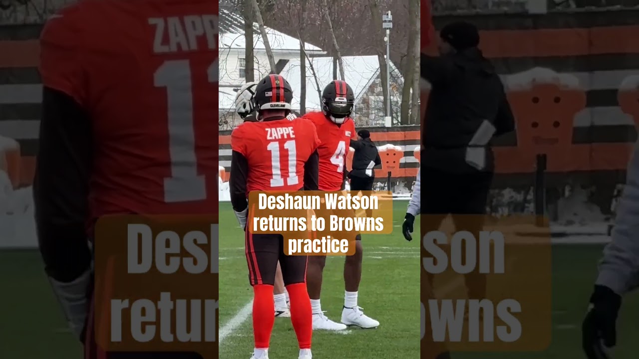 Deshaun Watson returned to #Browns practice on Wednesday. #nfl #clevelandbrowns