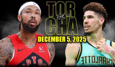 Toronto Raptors vs Charlotte Hornets Full Game Highlights – December 5, 2025 | NBA Season