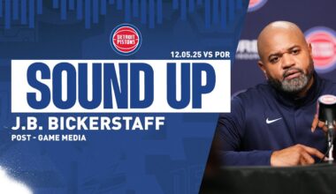 Post-Game Press Conference: J.B. Bickerstaff | Pistons vs. Trailblazers | 12.05.2025